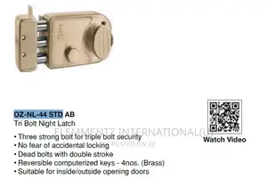 Tri Bolt Night Latch(Security Bolt)