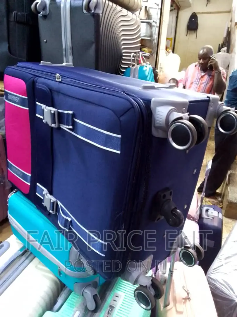 Original Cloth Suitcases Made by Goodpartner. Medium.( Blue)