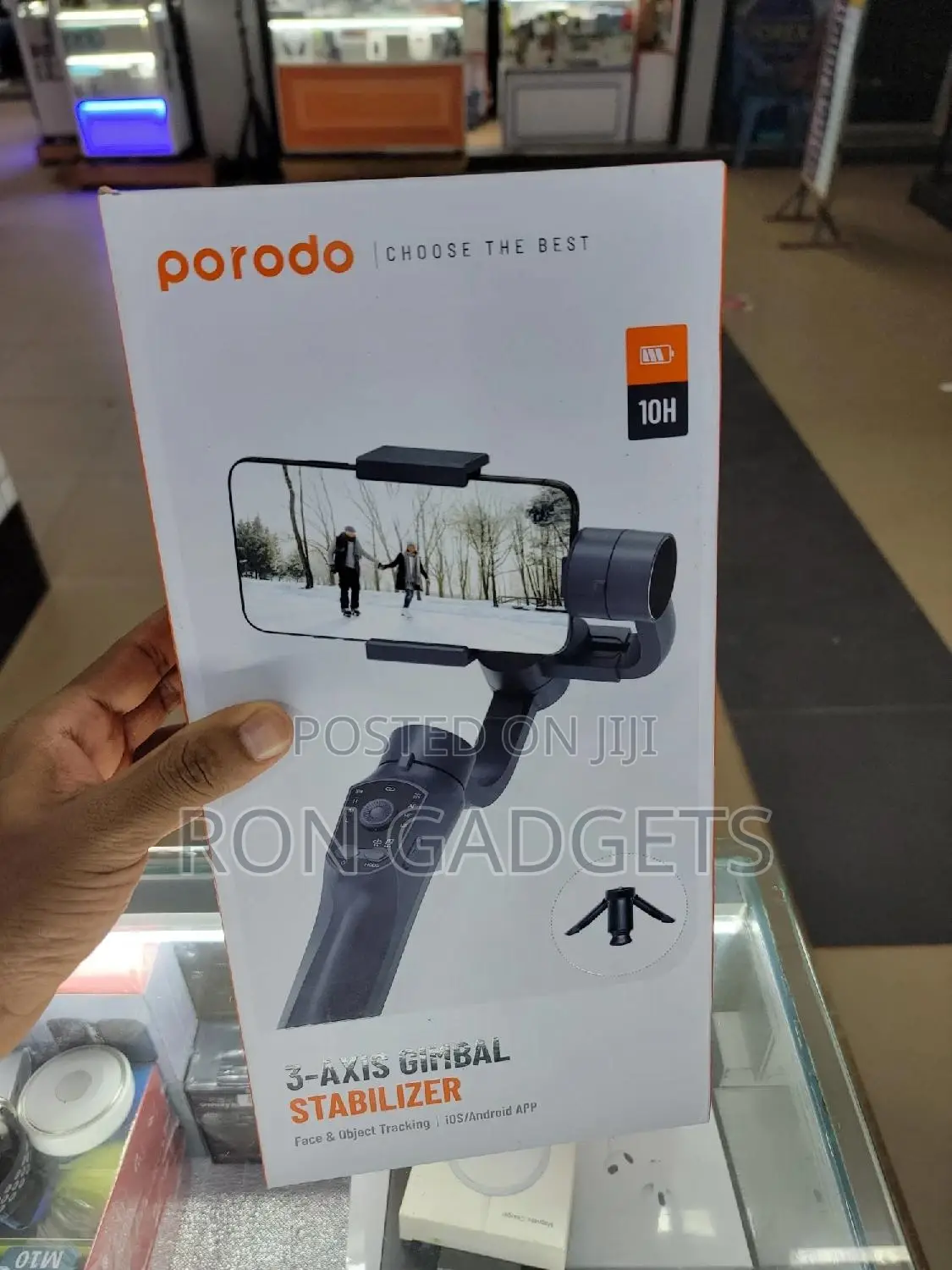 Porodo 3 Axis Gimbal (Face Tracking and Object Tacking)