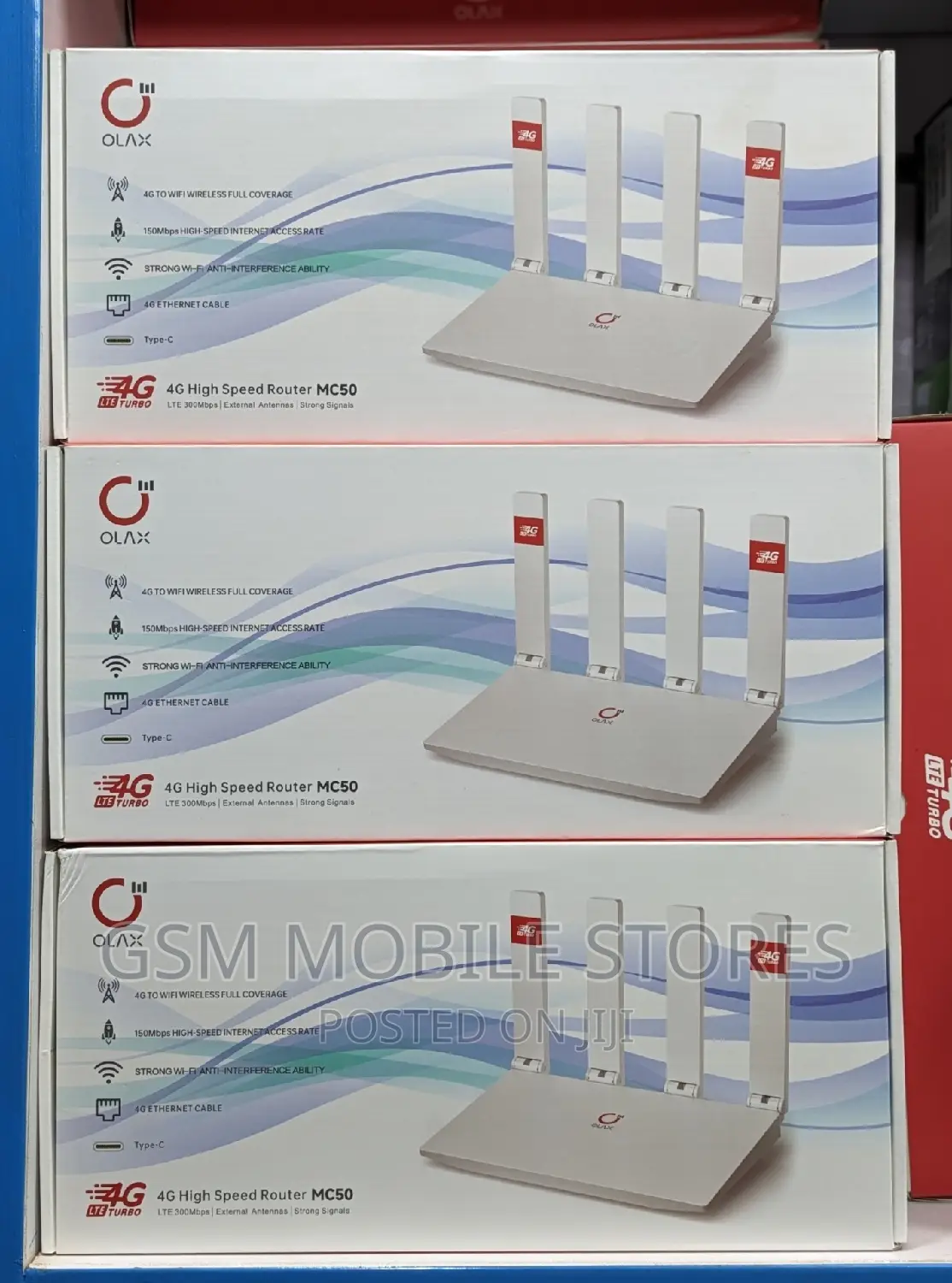 Olax Mc50 4G LTE High Speed Cat4 SIM Card Router Unlocked