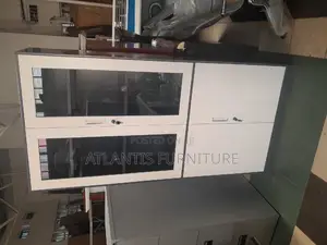 Silver and Black Cabinet