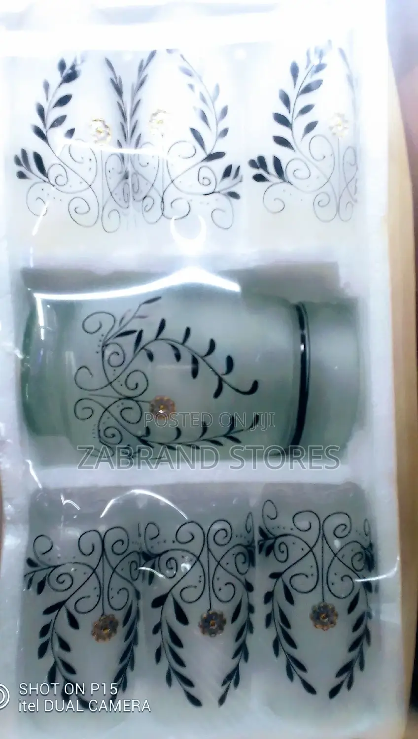 Elegant Black Water Set