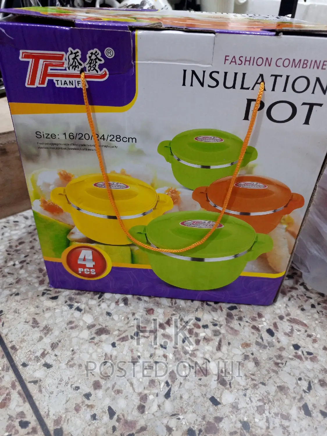 4pcs Set Insulation Pot / Serving Dish Set