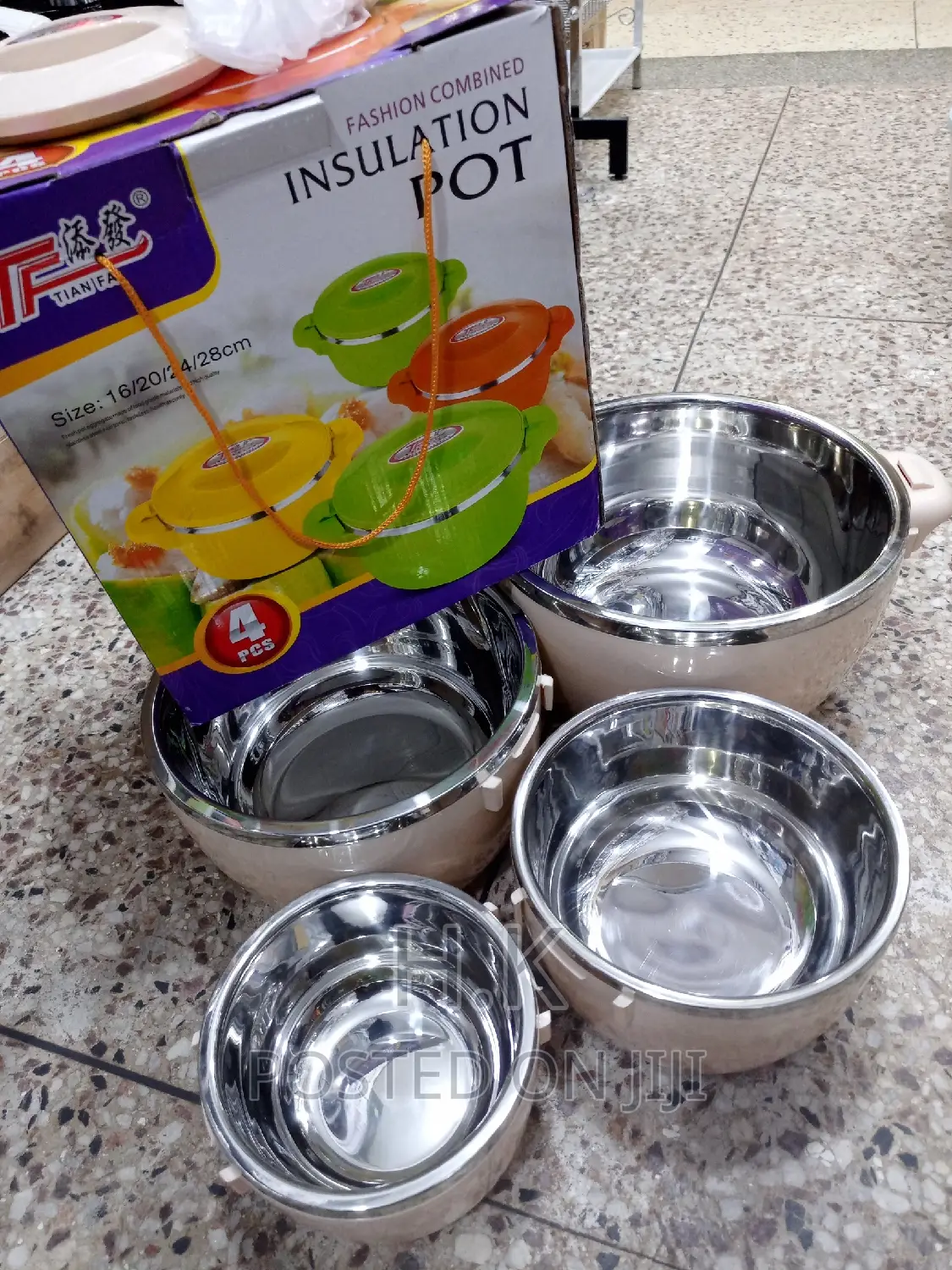 4pcs Set Insulation Pot / Serving Dish Set