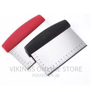 Stainless Steel Dough Cutter Scraper, Color May Vary.