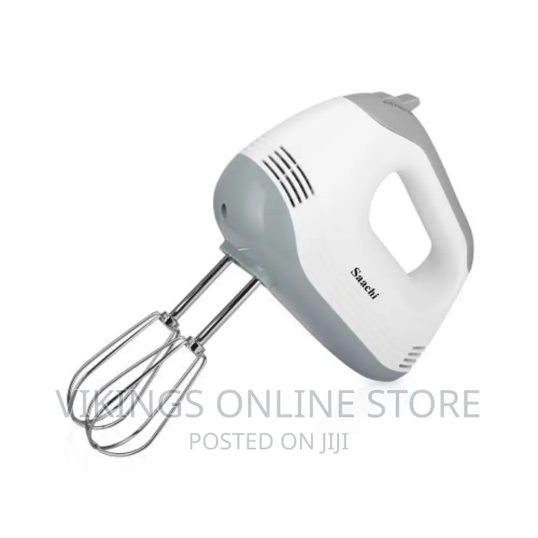 Saachi 7-Speed Hand Mixer Egg Beater - White.
