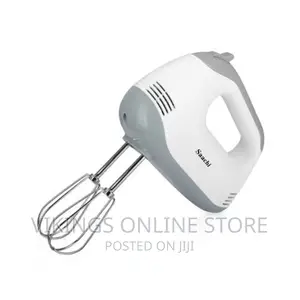 Saachi 7-Speed Hand Mixer Egg Beater - White.