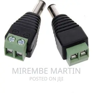 2pcs 5.5 X 2.1mm DC Power Male Jack Plug Connector
