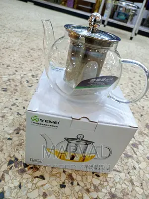 600mls Round Glass Tea Pot