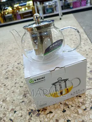 600mls Round Glass Tea Pot
