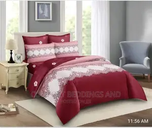 Six by Six Duvet Set Maroon