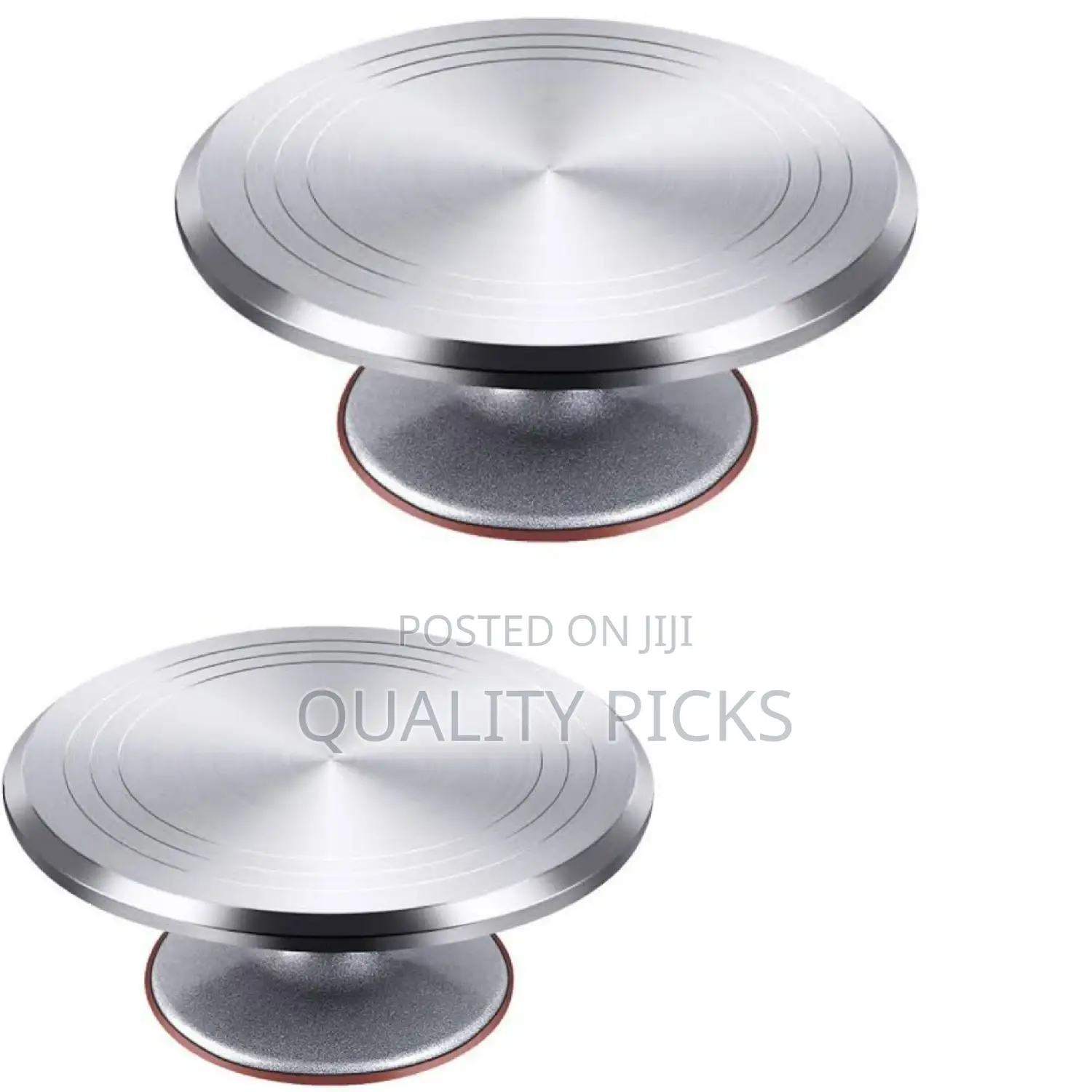 Metallic Round Cake Stand