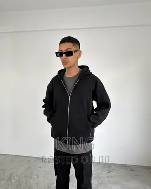 Hoodie Plain New Black Jumper