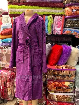 Cotton Bathrobe Purple
