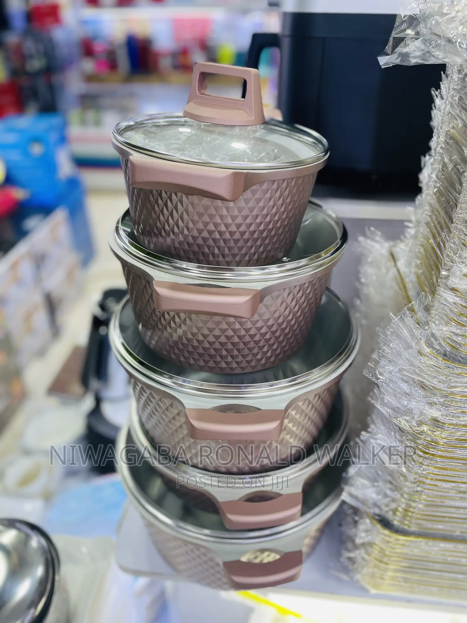 5pc Non-Stick Set of Serving Cookware Dishes