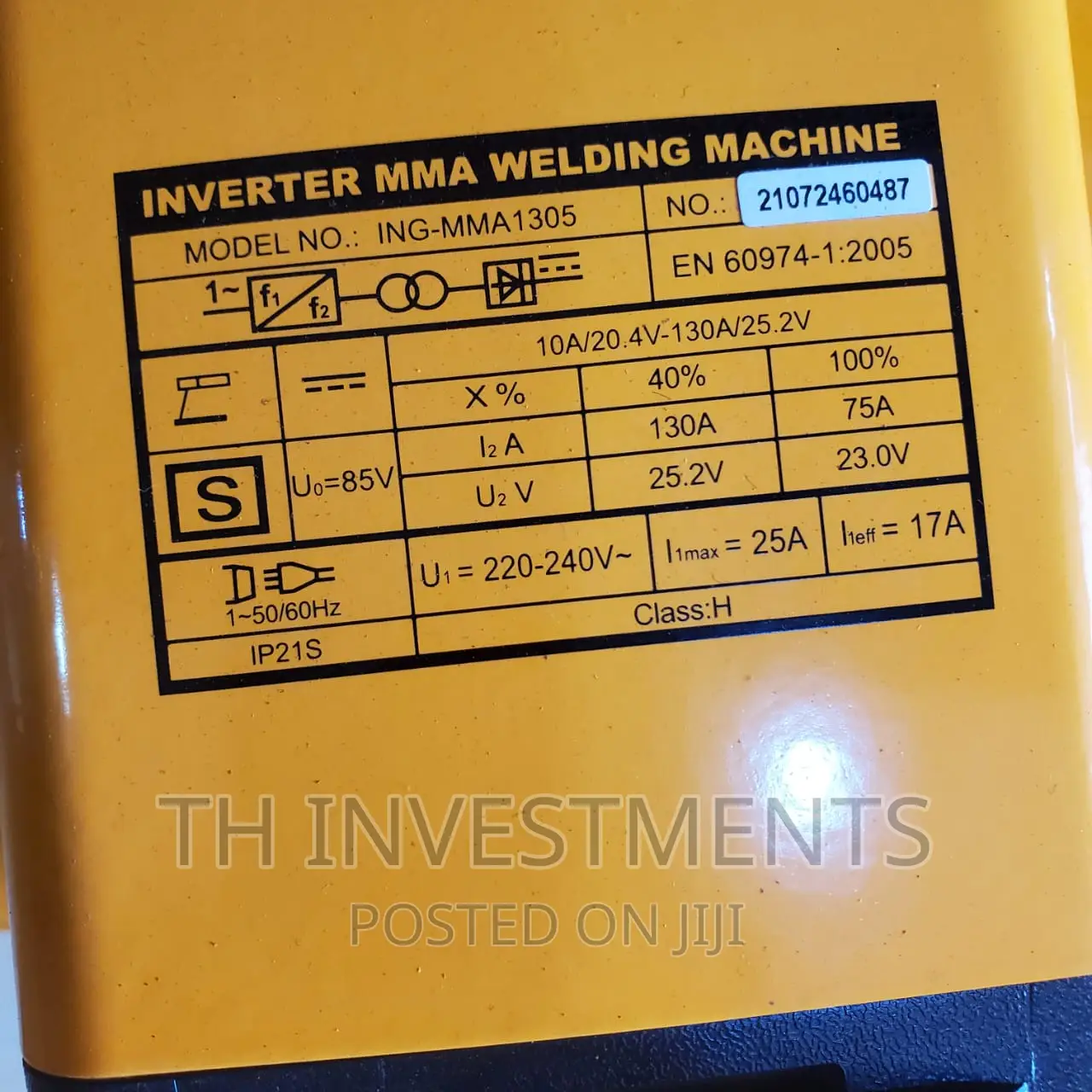 Ingco Inverter MMA Welding Machine.