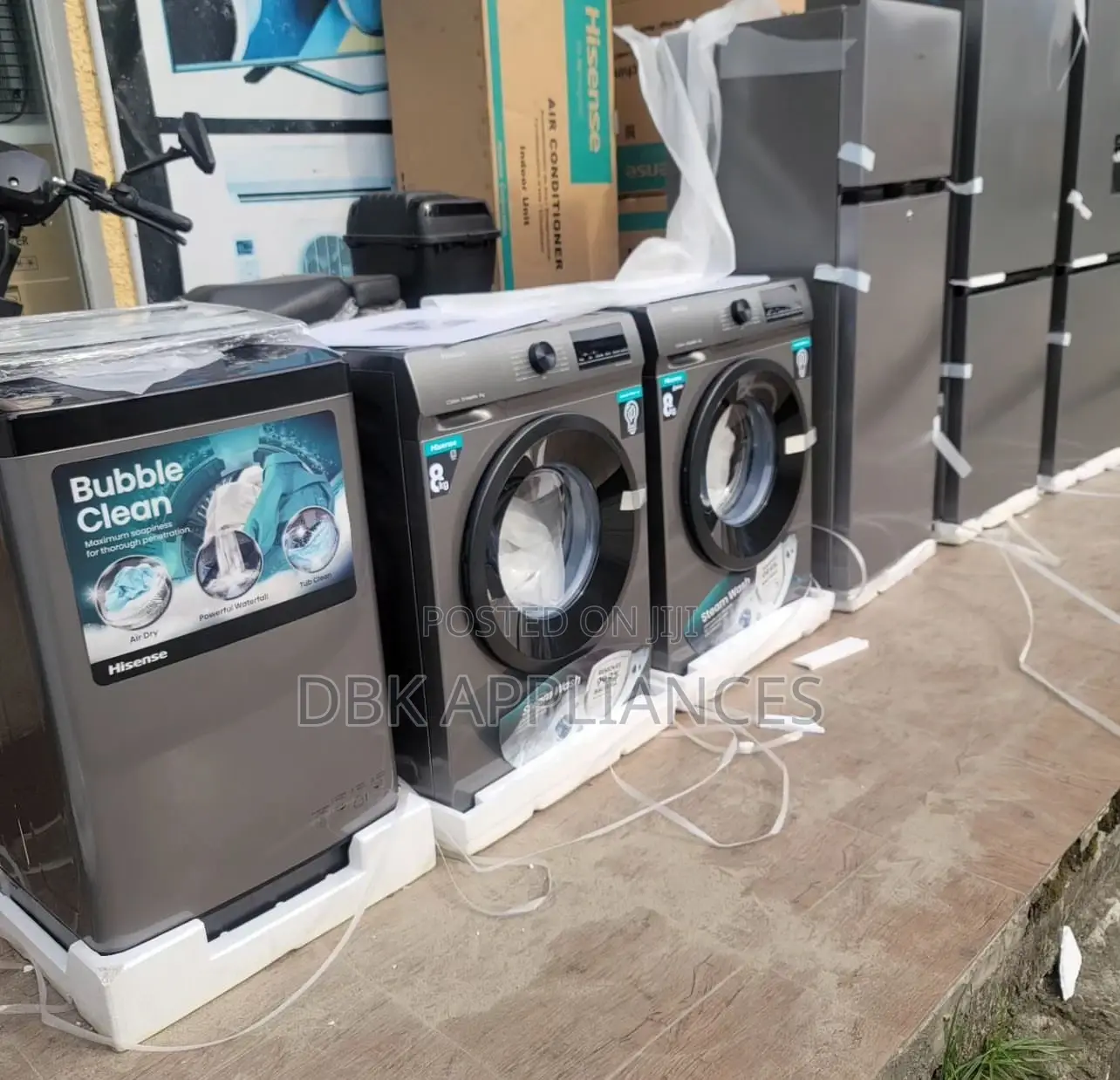 Hisense 8kgs Front Load Washing Machines Original