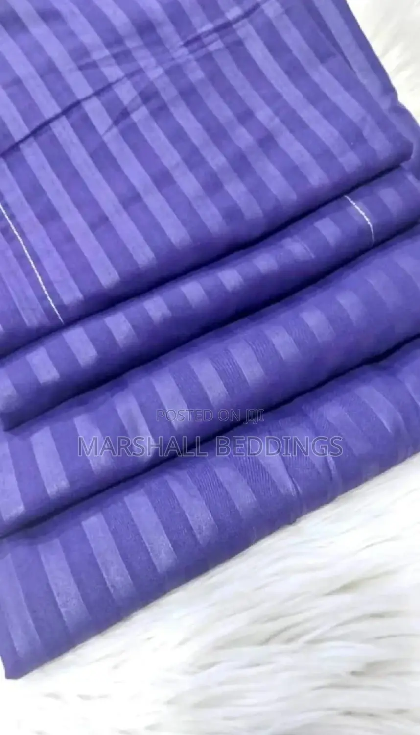 7by7 King Size Stripped Pure Cotton Bedsheets