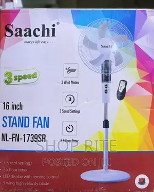 Saachi Floor Standing Fan With Remote Control