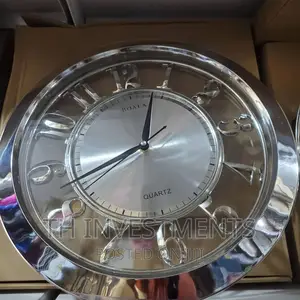 Nice Silver Wall Clock.