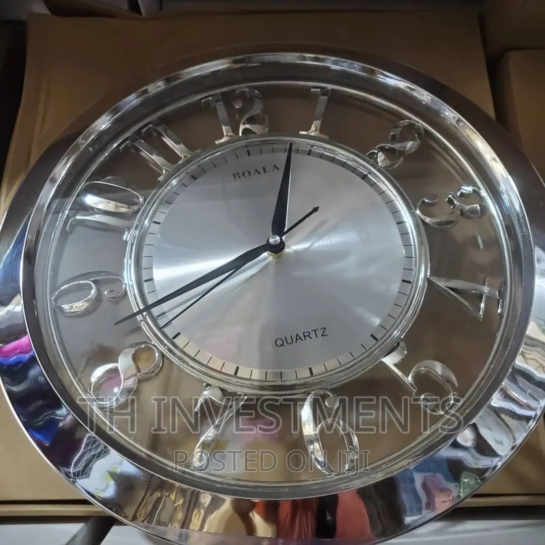 Nice Silver Wall Clock.