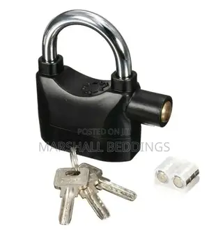Alarm Padlock With Spare Batteries
