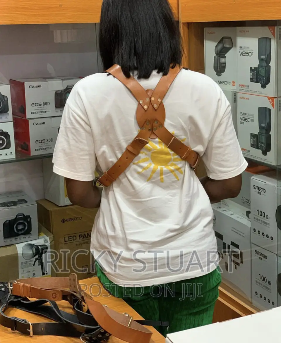 Leather Camera Straps on Dual Shoulder (Double)
