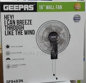 Geepas 16inch Wall Fan With Remote