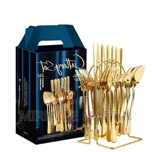 24pc Gold Cutlery Set