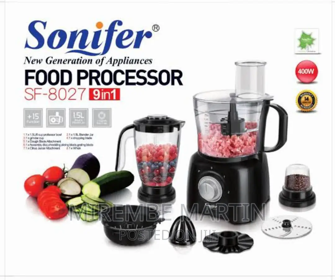 9 in 1 Sonifer Sf-8027 Food Processor