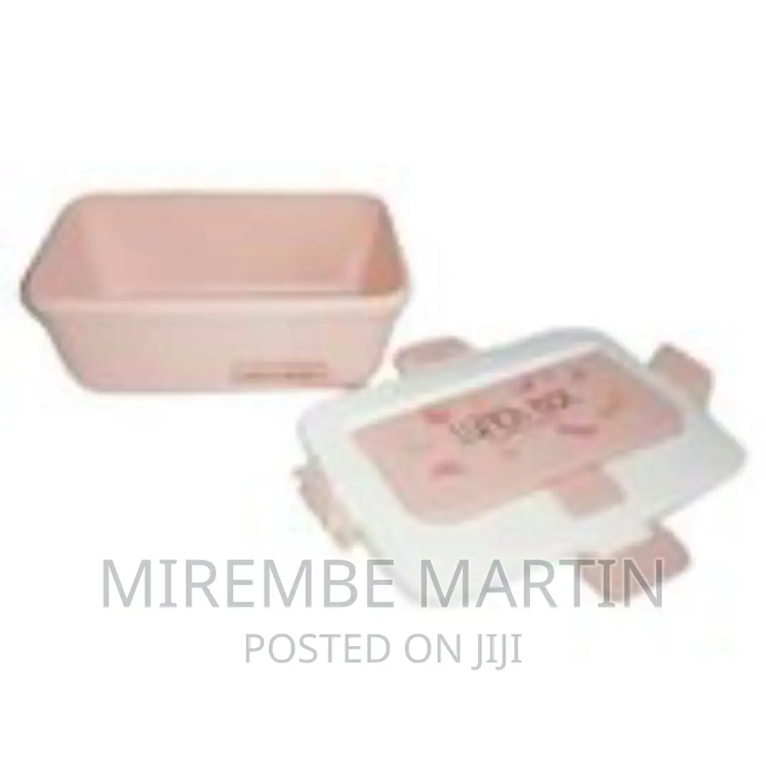 Plastic Food Storage Lunch Box Container-Pink.