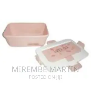 Plastic Food Storage Lunch Box Container-Pink.