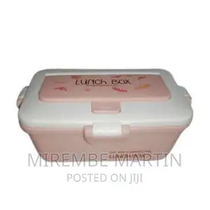 Plastic Food Storage Lunch Box Container-Pink.