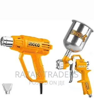 INGCO Heat Gun With Air Spray Gun for Home and Work Use