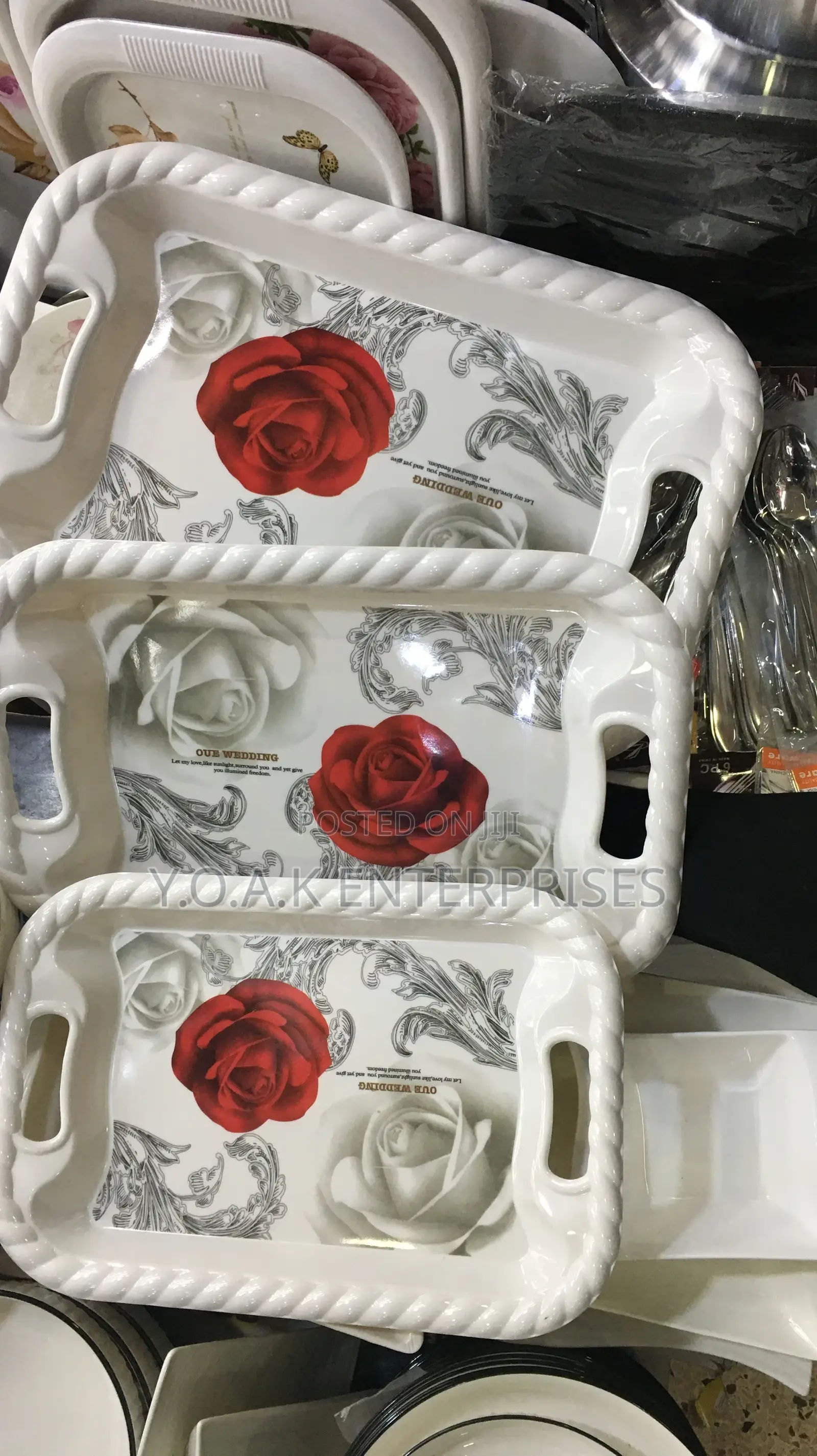 Melamine Trays 3pcs