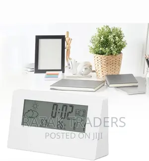 Electronic Desk Clock, Battery Operated Lightweight Digital