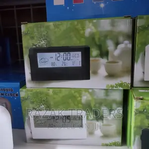 Electronic Desk Clock, Battery Operated Lightweight Digital