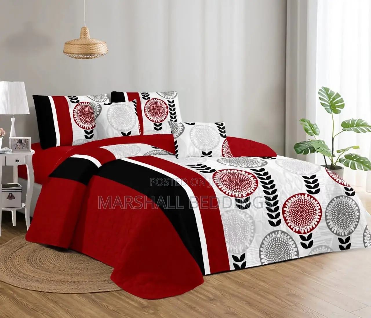 6*6 Thin Bedcover With Sheet and Pillowcases