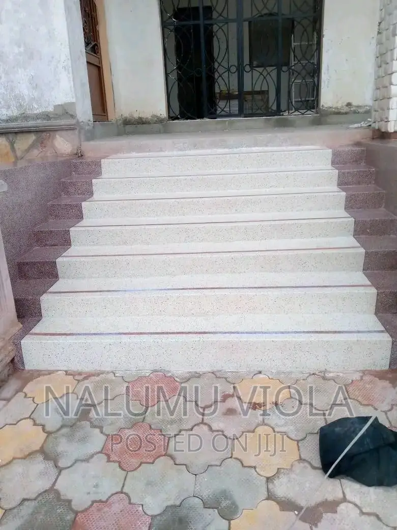 Terrazzo Work in White Colors