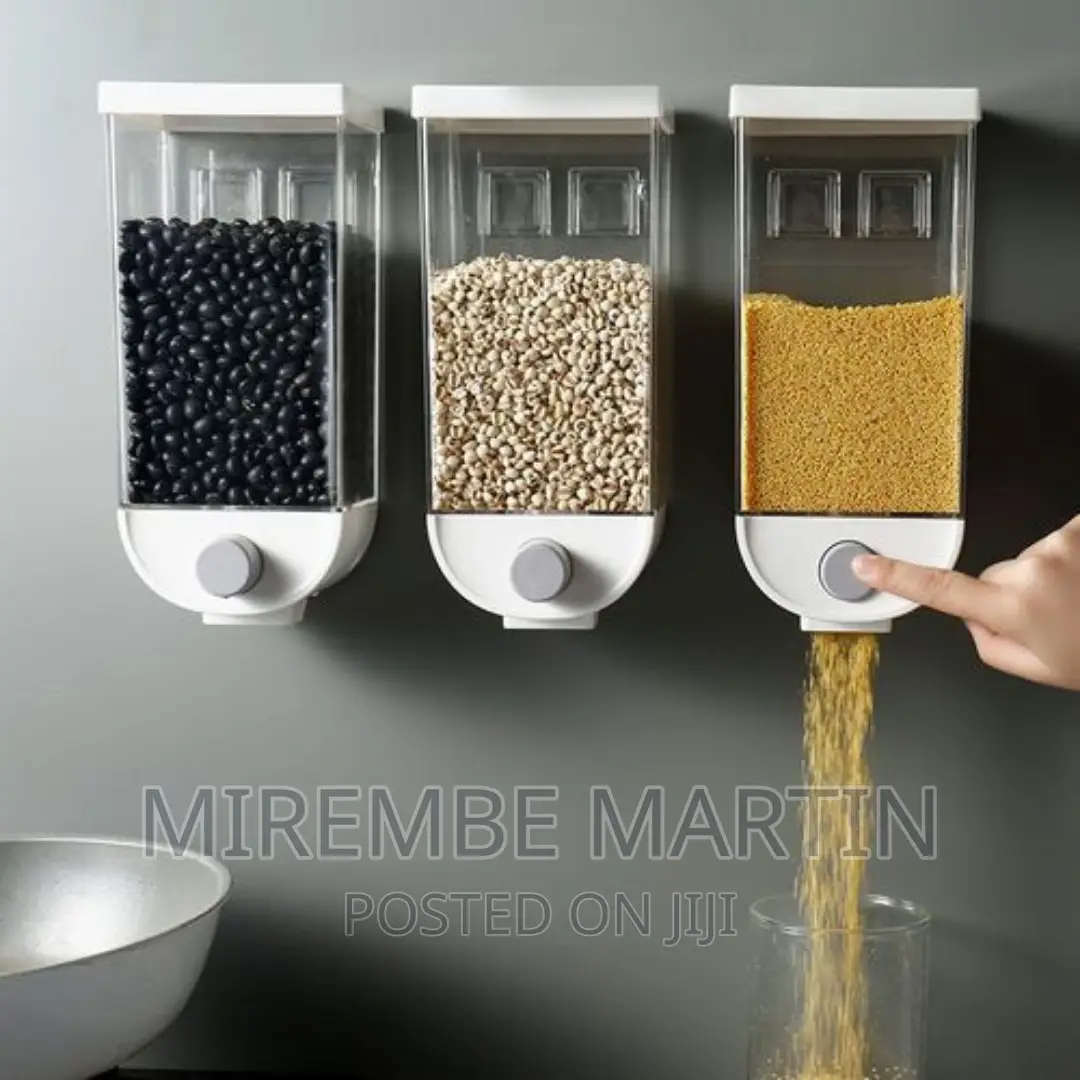 3piece Wall-Mounted Cereal Dispenser,Food Storage Container