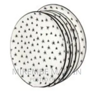 Round Star Design Dinner Plates, 6pcs –