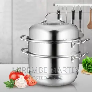 28cm – 3 Layer Stainless Steel Food Saucepan and Steamer