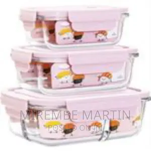 3 Piece Food Safe Microwave Oven Safe Glass Bowls Fridge