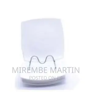 6 Pieces of Square Curved Snow Dinner Plates