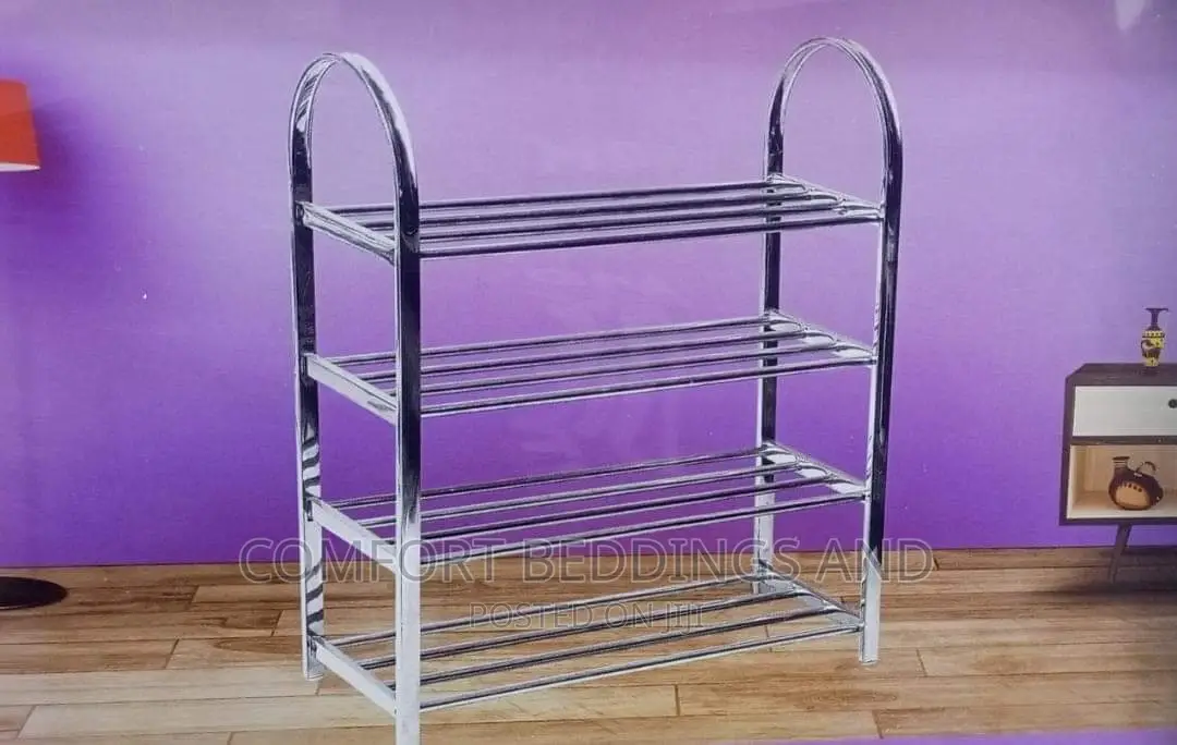 Simple Metallic Shoe Rack
