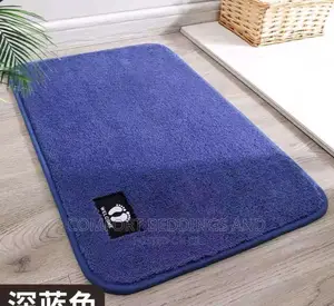 Simple Smooth Door Mat Blue