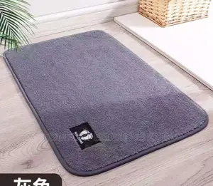 Simple Smooth Door Mat Gray