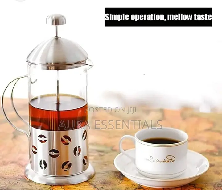 2 Stainless Steel French Press Coffee Filter Pot( Tea Maker)
