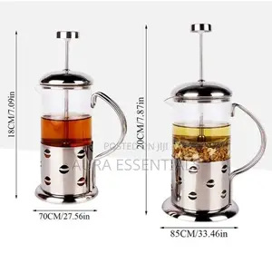 2 Stainless Steel French Press Coffee Filter Pot( Tea Maker)