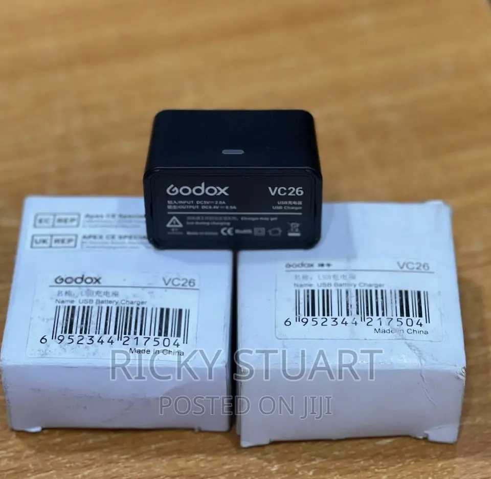 Godox VC26 Charger for VB26 Battery (V1 and Ad100pro)